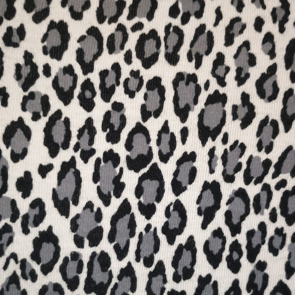 JNY Jones New York Sport Leopard Print Long Sleeve Top - Sz M - Picture 10 of 11